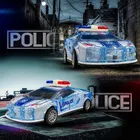 Push and Go Police Car Toy with Lights & Music 