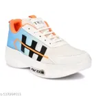 Sports Shoes for Men, White & Blue 