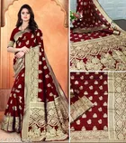 Art Silk Zari Woven Saree for Women 