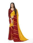 Georgette Printed Saree for Women 