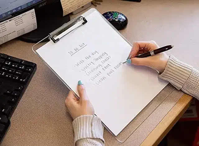 Writing Pad (Transparent, 16.5x23.4 Inches)