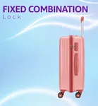 Safari Carter Pro CM 22 Inch [Small] Cabin Trolley Bag with 360° Spinner 8 Wheels, Rose Gold