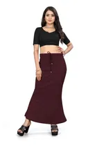 Lycra Solid Saree Petticoat for Women 