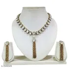 New Stylish Fancy Alloy Women'S Jewellery Set, White