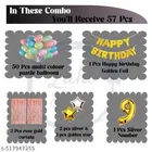 57 Pcs 9th Birthday Decoration kit, Multicolour, Set of 1