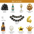 Cocktail Theme 4th Birthday Balloon Decoration Kit , Multicolor, Pack Of 64