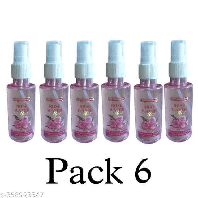Rose Water Mist (100 ml, Pack of 6)