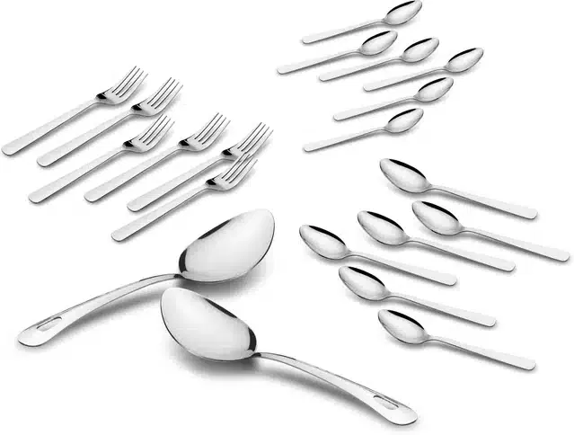 Stainless Steel Table Spoon (Pack of 20, Silver)