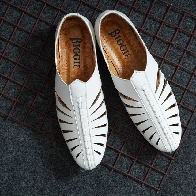 Sandals for Men (White, 7)
