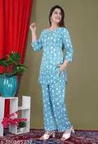 Rayon Top & Bottom Set for Women 