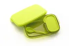 Plastic 2-in-1 Compartment Lunch Box 