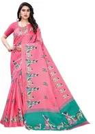 Khadi Silk Printed Saree for Women 