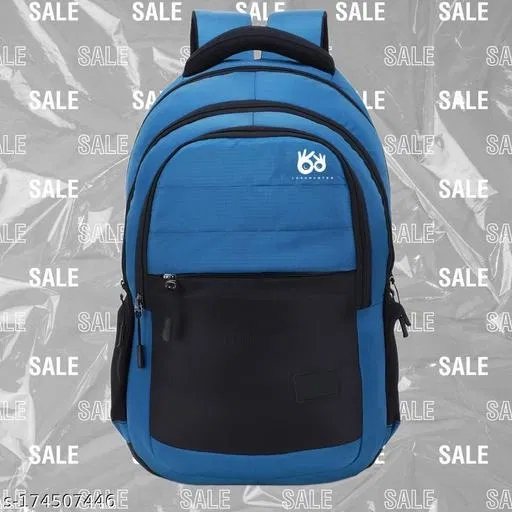 Polyester Backpack for Men & Women, Blue