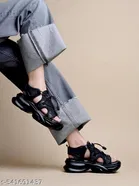 Shoetopia Women's Floaters - Black 
