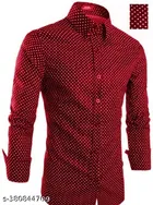 Cotton Blend Printed Shirts for Men, Maroon & Pink, Pack of 2 