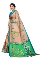 Saree with Unstitched Blouse for Women 