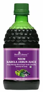 Herbs Library Neem Karela Jamun Juice for Metabolic & Digestive Health 