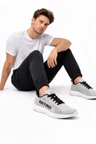 Sports Shoes for Men, Grey & Black 