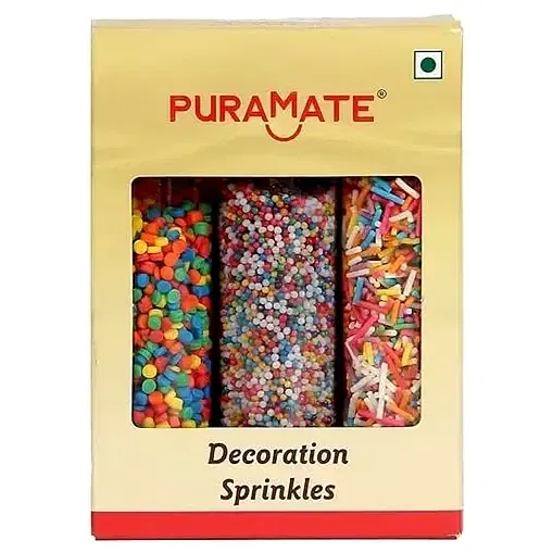 प्योरामेट डेकोरेशन स्प्रिंकल रेनबो जिमीज़ 100 g