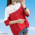 Cotton Blend T-shirt for WoMen, Multicolour 