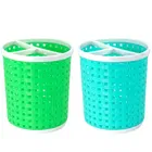 Plastic 3 Compartment Utensils Holder or Desk Organiser 