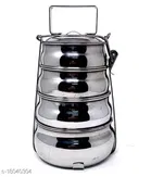 Leroyal stainless steel 4 Tier handi Lunch Box