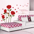 AVV Red Rose Wall Stickers 120x75cm