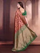 Banarasi Silk Embroidered Saree for Women 