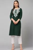 Cotton Embroidered Short Kurti for Women 