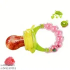 Soft Silicone Rattle Fruit Nibbler 15 Ml & Dental Care Product Bpa-Free  Pack Of 2