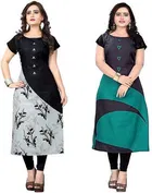 AK Fashion Mall Women Crepe Kurti 