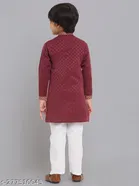 Cotton Blend Kurta with Pyjama for Boys 