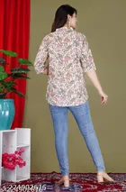 Rayon Three Quarter Sleeves Top for Women 