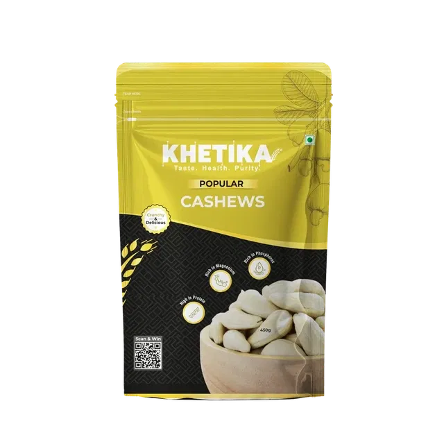 खेतीका लोकप्रिय काजू (w400) 500 g