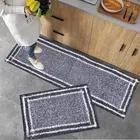 Alaqsa Combo Runner & Mat 14x43inch Grey Pack of 2