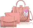 Handbags for Women (Pink, Set of 3)