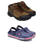 Combo of Casual Shoes with Clogs for Men 
