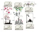 AVV Heart Couple Switch Board Sticker 8x13cm