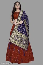 Cotton Blend Lehenga Choli for Women 