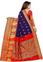 Trendy Banarasi Saree with Blouse Piece For Women 