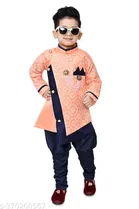 Cotton Blend Sherwani for Boys 