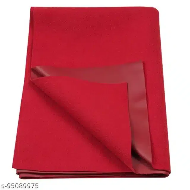 Cotton Mattress Protection Sheet (Red, 40x28 inches)