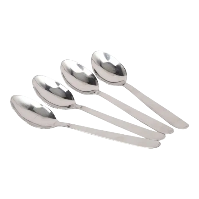 Steel Baby Spoon, 2.5 cm each, Pack of 4