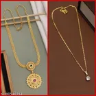 Alloy Necklace with Pendant & Chain for Women 