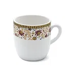 Ceramic Tea & Coffee Cup, White, Pack of 6 
