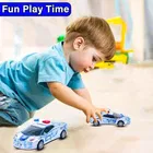 Push and Go Police Car Toy with Lights & Music 