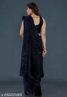 Lycra Sequence Saree for Women 