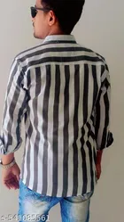 Cotton Blend Striped Shirts for Men, Multicolor, Pack of 3 