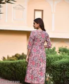 Anarkali Viscose Rayon Printed Kurti for Women 