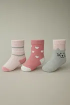 Cotton Spandex Ankle Length Socks for Kids 